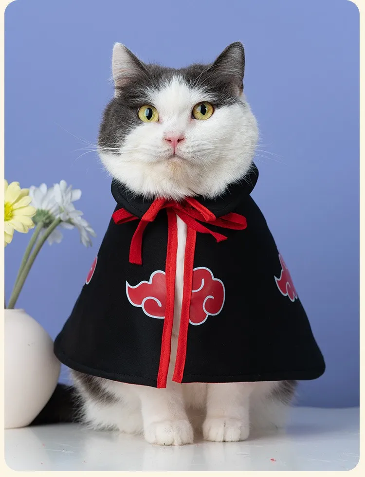 Disfraces para gatos, ropa creativa para perros, capa de nube roja para gatos, ropa para mascotas, capa linda, regalo.