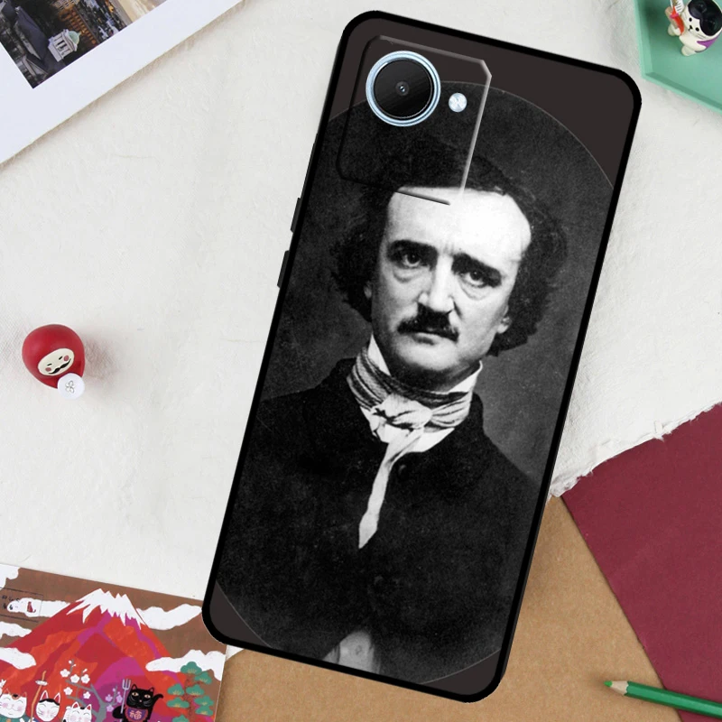 Edgar Allan Poe For Realme 11 9 10 Pro Plus GT Neo 5 3 2 T C11 C15 C21Y C25s C30 C31 C33 C35 C55 Phone Case