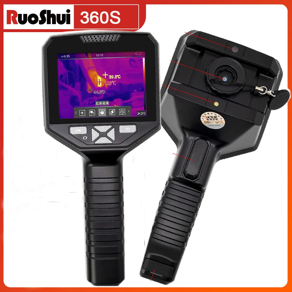 Victor Pro Handheld Thermal Camera Heat Image Camera 320x240 Resolution for Construction Repair Inspection -10~450℃ Christmas