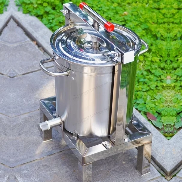 Household Stainless Steel Honey Press Machine, Manual for Extracting Beeswax & Pure Honey, Beekeeping Essential Tool