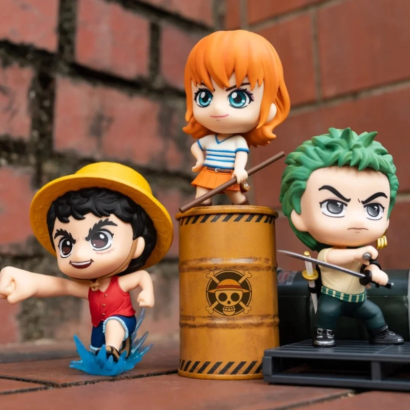 Heet Speelgoed Een Stuk Aap D. Luffy Roronoa Zoro Nami Cosbaby Mini Figuur Speelgoed Anime Actiefiguren Ornament Beweegbare Hoofd Geschenken