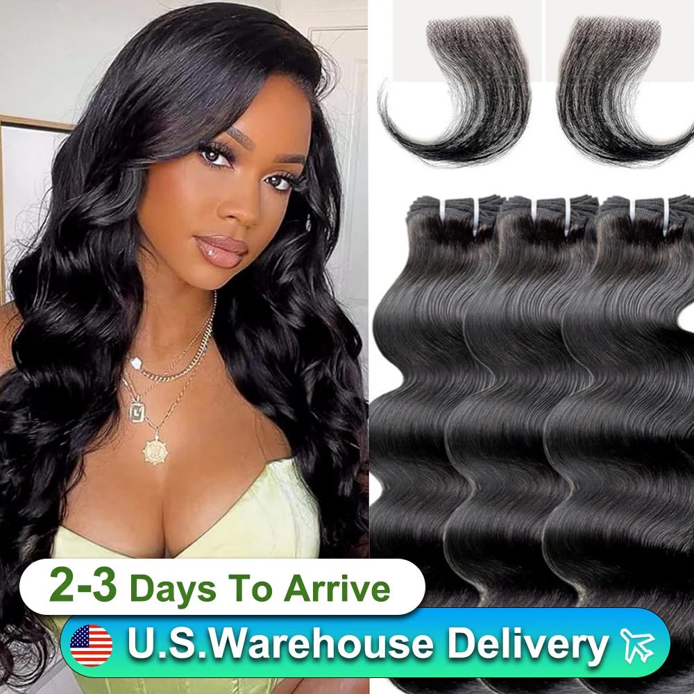 12A Body Wave Bundles Human Hair 18 20 22 24 Inch Human Hair BundlesBody Wave 4 Bundles Natural Black Human Hair Extensions