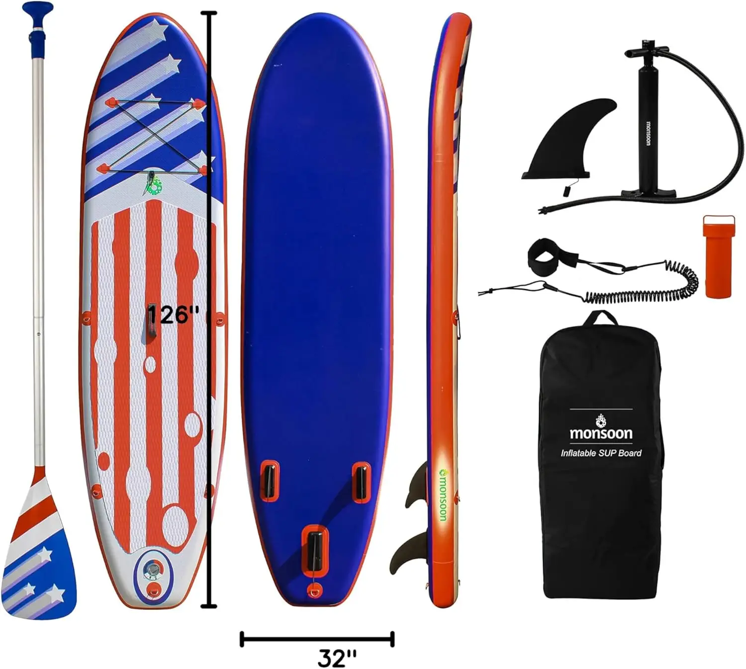 Stand Up Paddle Board SUP Paddleboard con accessori e trasporto