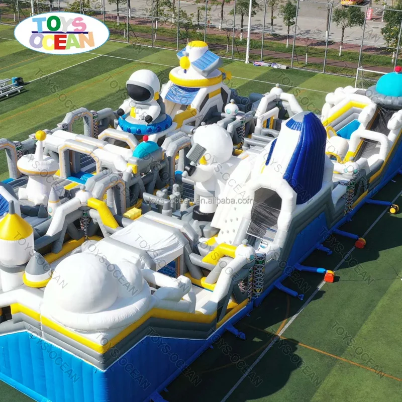 Factory Customized Commercial Large Amusement Park Trampoline Slide Kids Inflatable Playground for Sale
