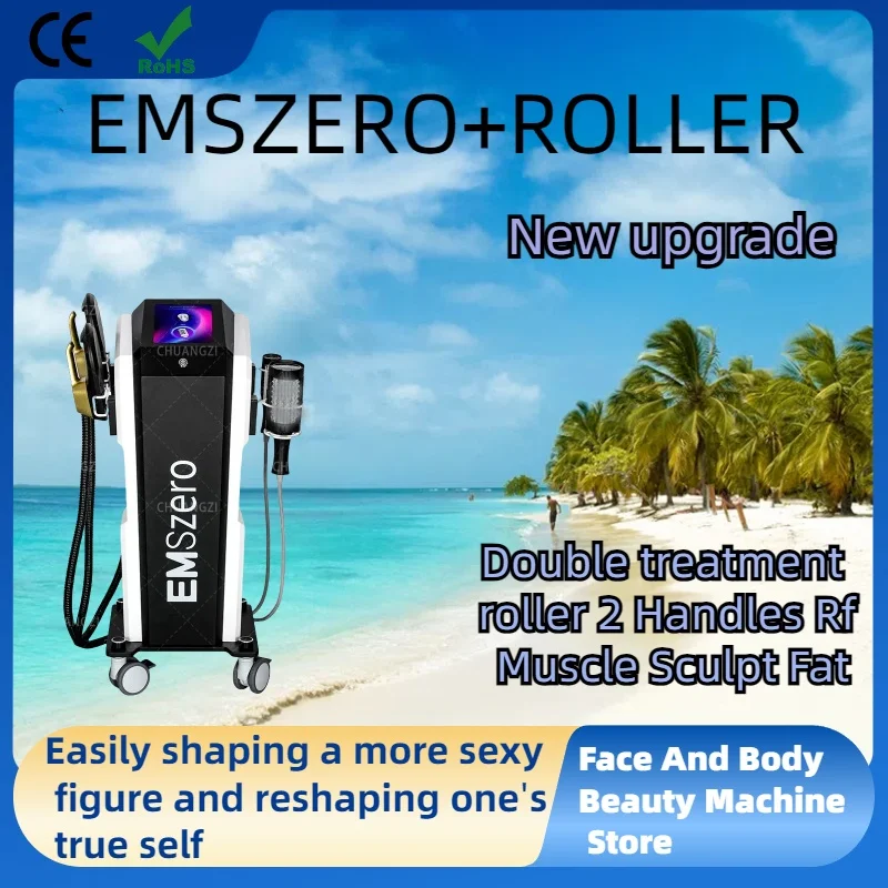 EMSZERO's latest shaping machine RF 2-in-1 600W shaping buttocks lifting machine roller muscle stimulator shaping massage equip