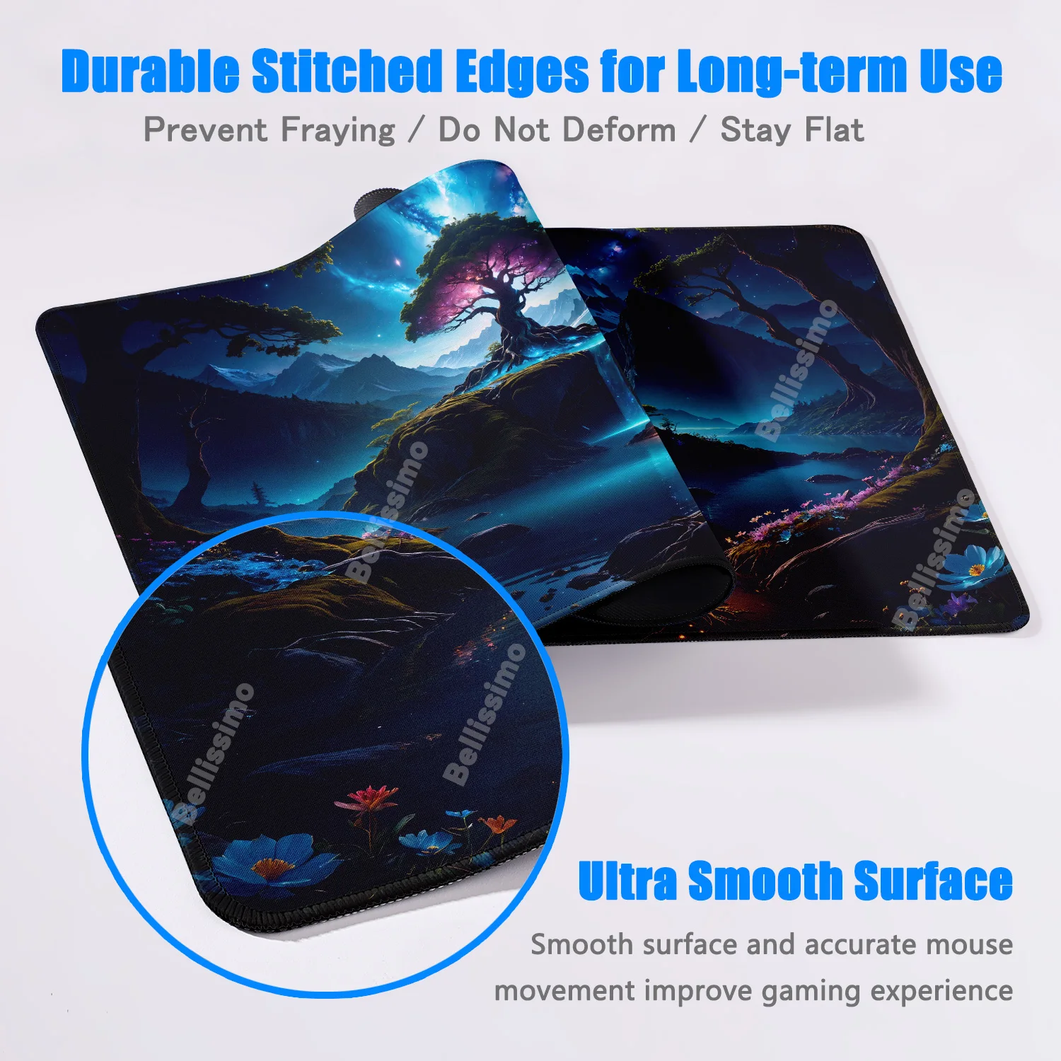 Mouse Pad Forest Landscape Large Gaming Accessory Mousepad Gamer Rubber Company Computer Desk Mat Big Carpet Keyboard Mouse Mats