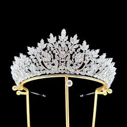 Luxury Bride Crowns For Wedding Headdress Cubic Zirconia CZ Princess Women Crown Tiaras Bridal Headband Prom Jewelry Headpiece