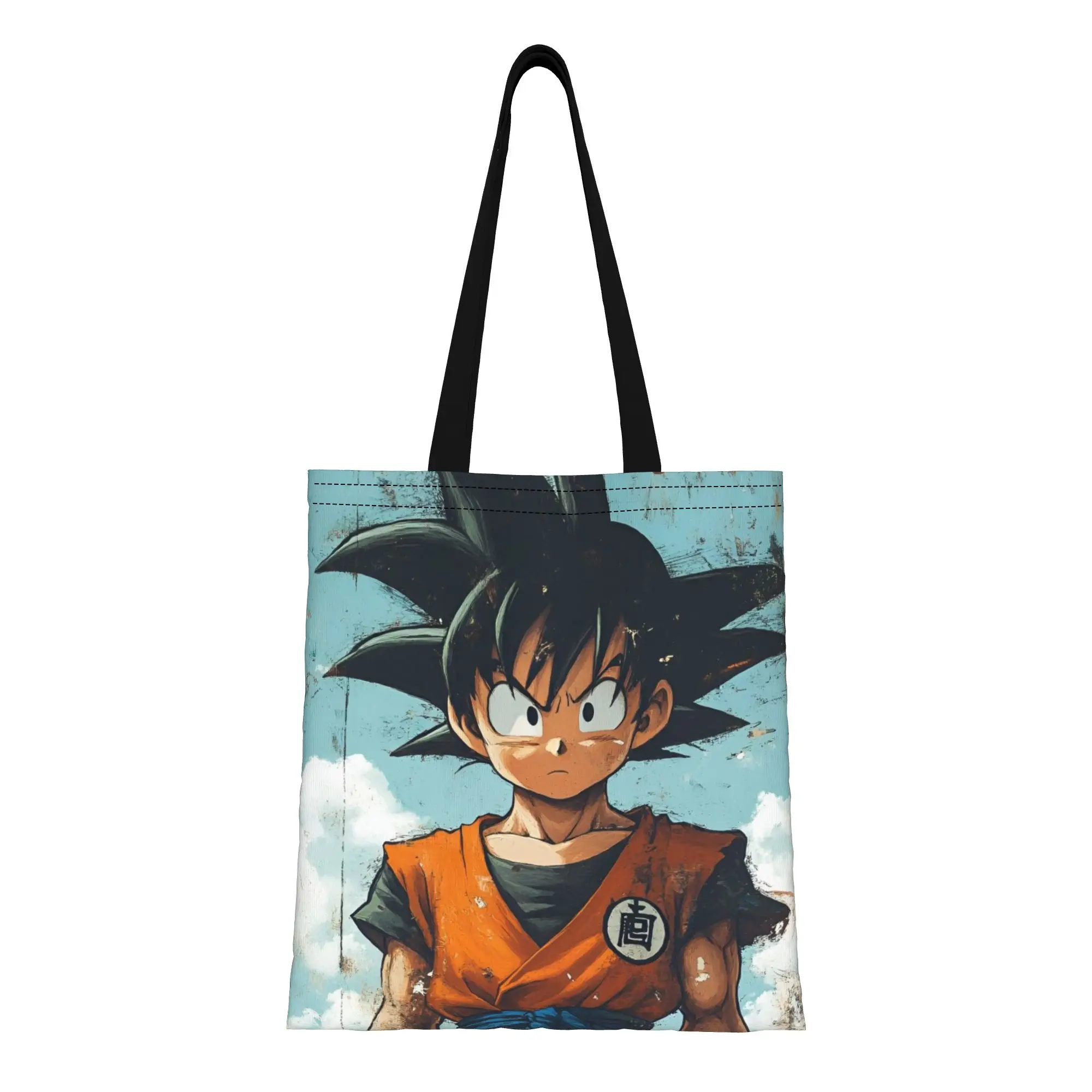 

Back to school season Son Goku (6) Dragon Ball Canvas Tote Bag Perfect for Shopping Women's Top-Handle Bags