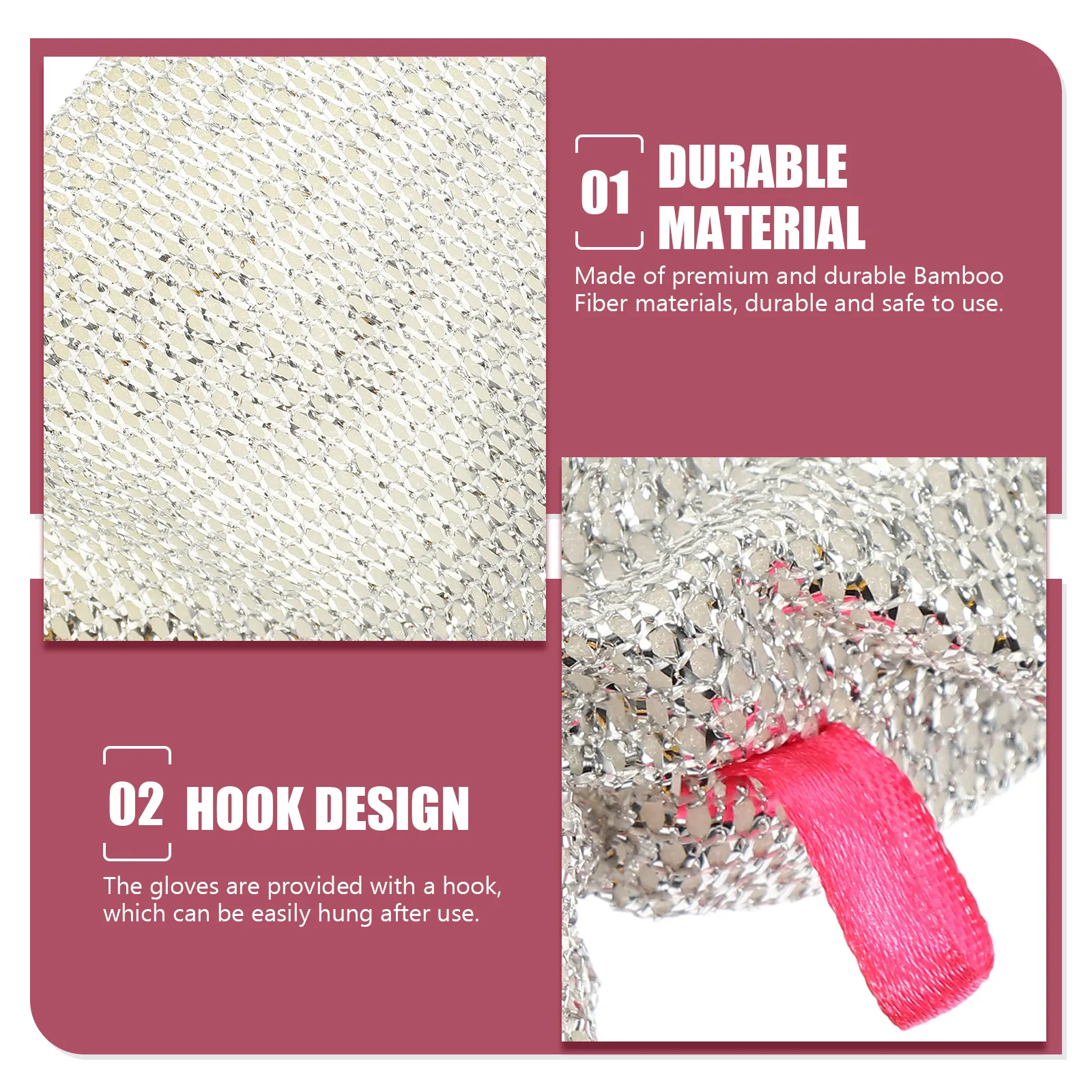 

Clean Housework Gloves Hand for Dish Washing Automatic Bamboo Fiber Dishes Dishwashing Small Man