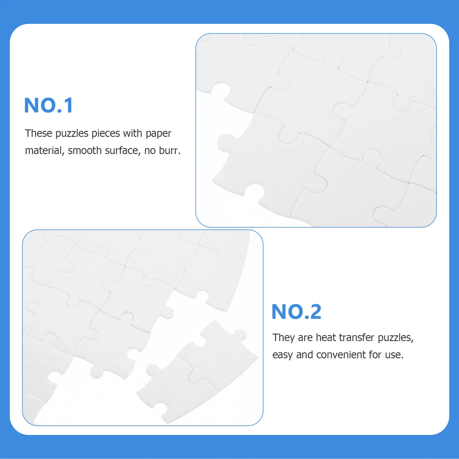 

5Pcs Sublimation Blank Puzzle Heat Transfer DIY Egg Shape Paper Puzzle Transfer Craft Educational Cognitive Play