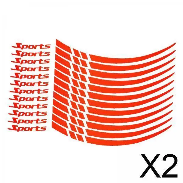 

Wheel Rim Reflective Sticker PVC Waterproof Car Hub Decal Stylish Exterior Decoration for 18 to 21 Inch Wheels for Night Safety