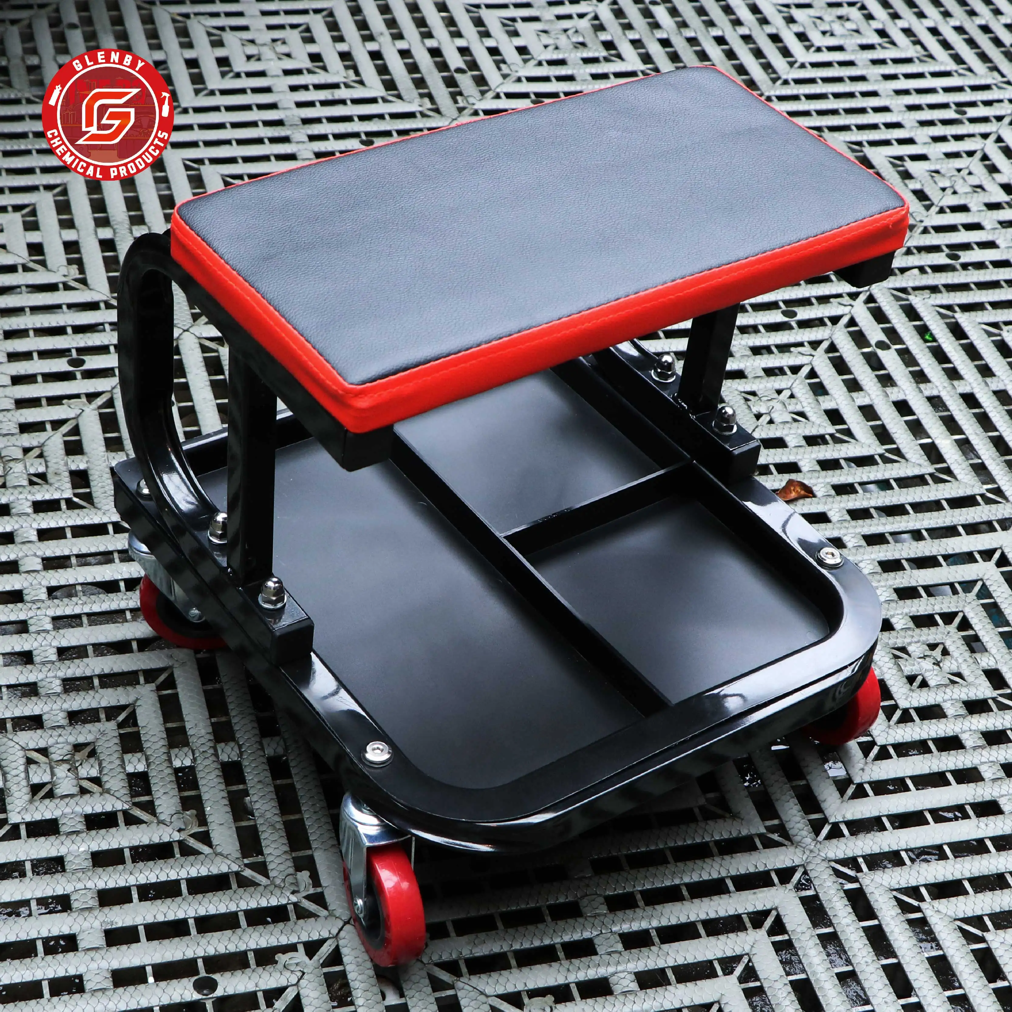 

Многофункциональный рабочий табурет для ремонта автомобиля, гаражное сиденье, рабочее сиденье на колесиках, табурет для механика, 4-колесный поднос, автоинструменты