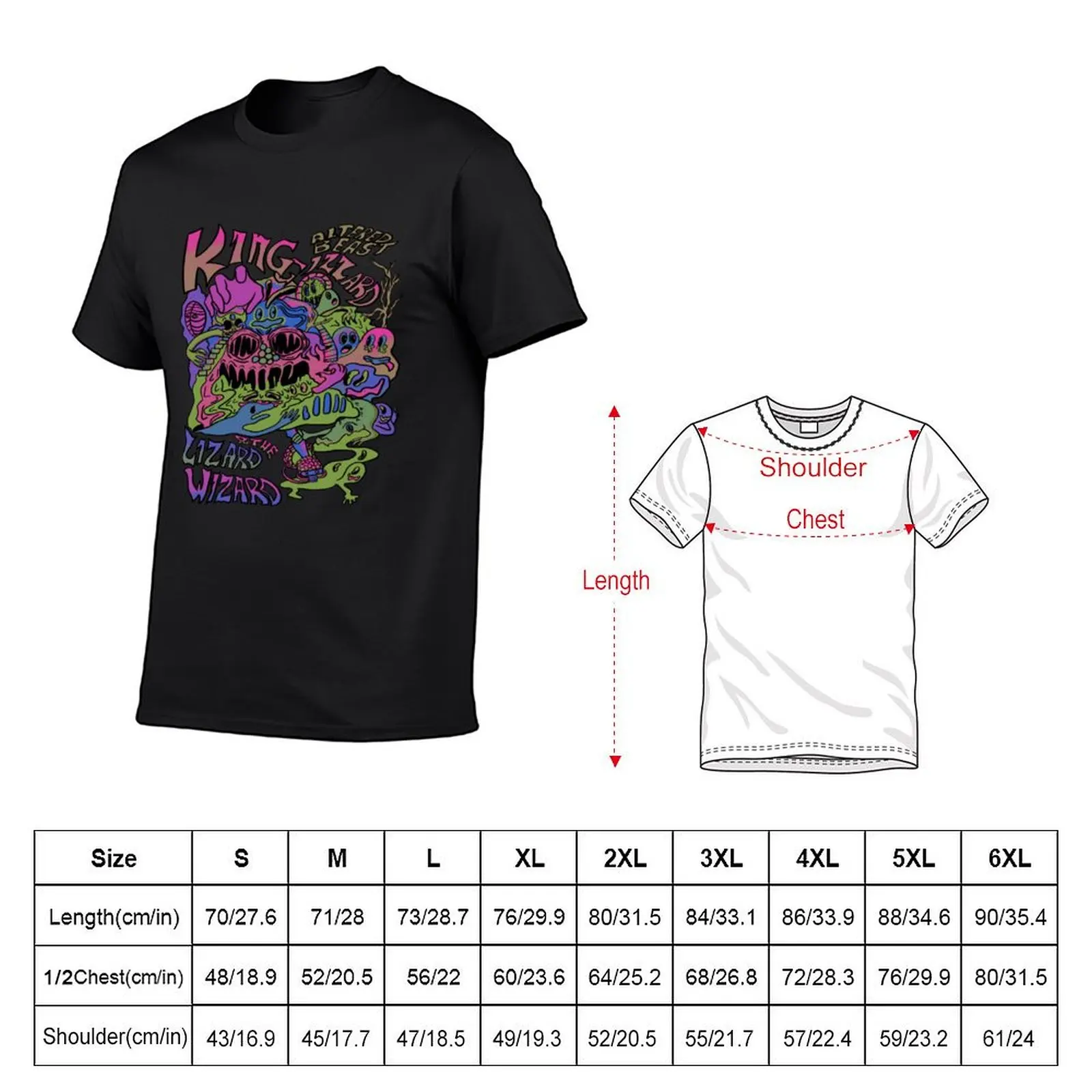 King Gizzard And The Lizard Wizard T-shirt customs for a boy sublime men clothings