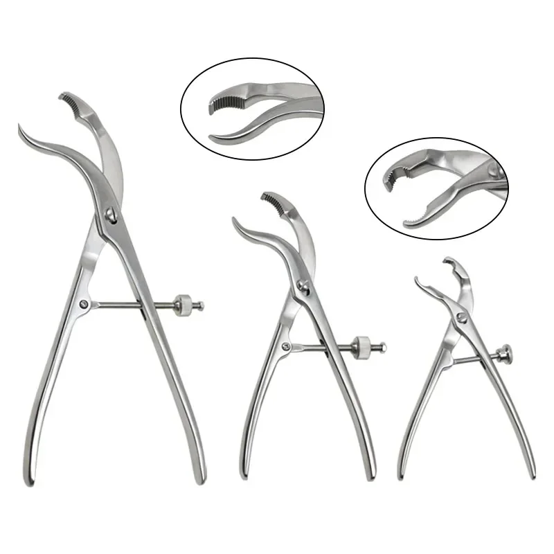 GREATLH Veterinary Instruments Bone Holding Forceps Self Centering Bone Forceps Orthopedics Pet Surgical pet