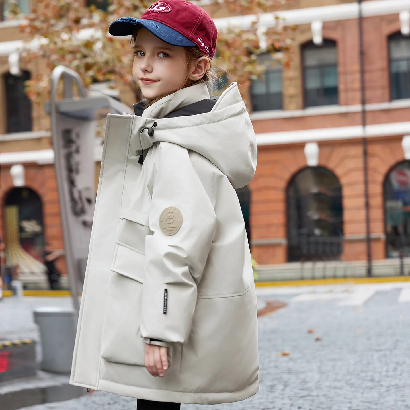 

Зимняя детская куртка-пуховик для мальчиков с капюшоном, утепленная водонепроницаемая верхняя одежда для мальчиков-подростков, пальто, детская куртка на утином пуху для мальчиков от 4 до 12 лет