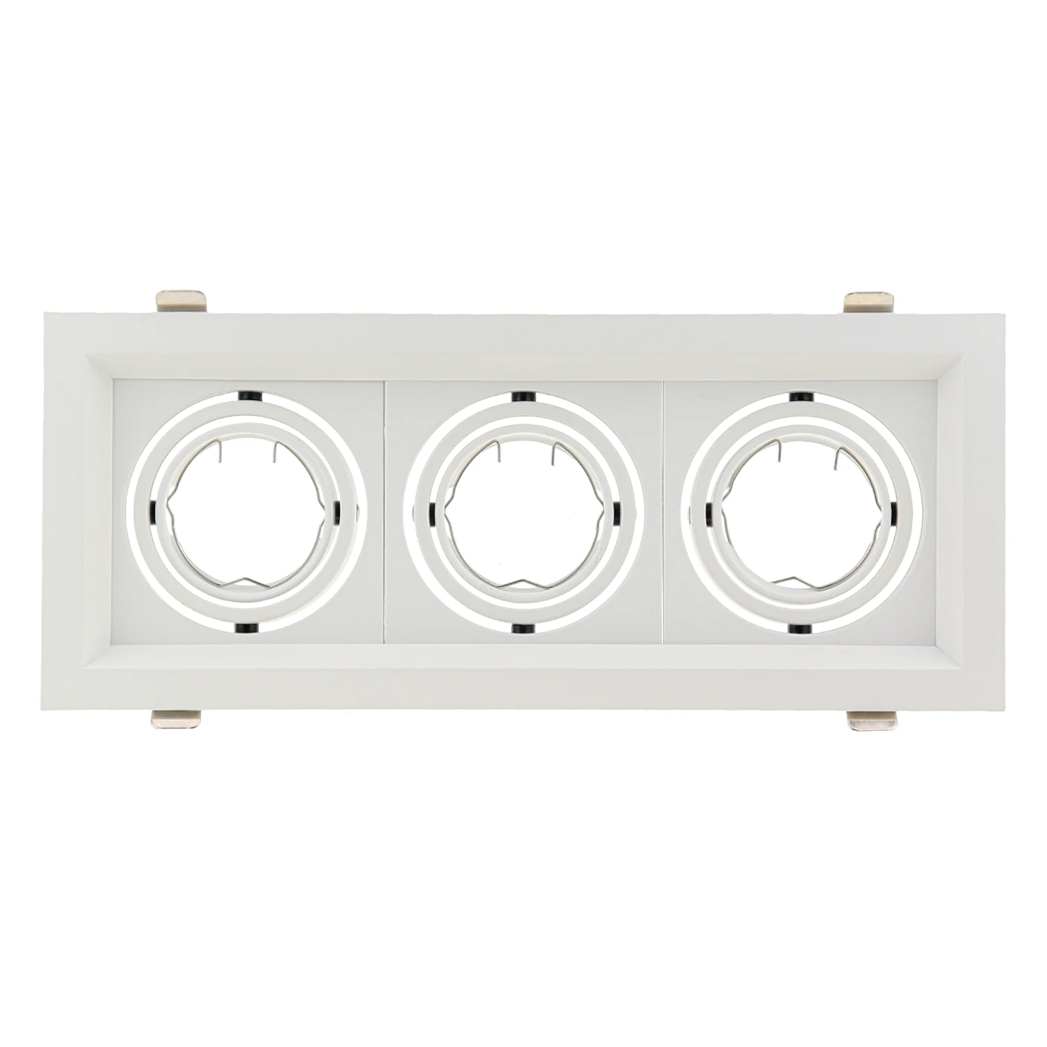 Mr16 Recessed Housing Anti Glare Frame Gu10 Steel Aluminum Ceiling Downlight Housing Gu10 Spot Light Frames