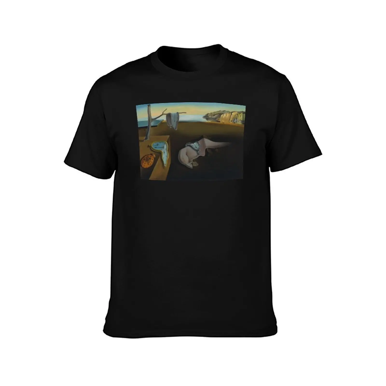 The Persistence of Memory - Dalì T-Shirt, Summer Casual Cotton Tee, Oversized Streetwear Tops, Vintage Graphic Print