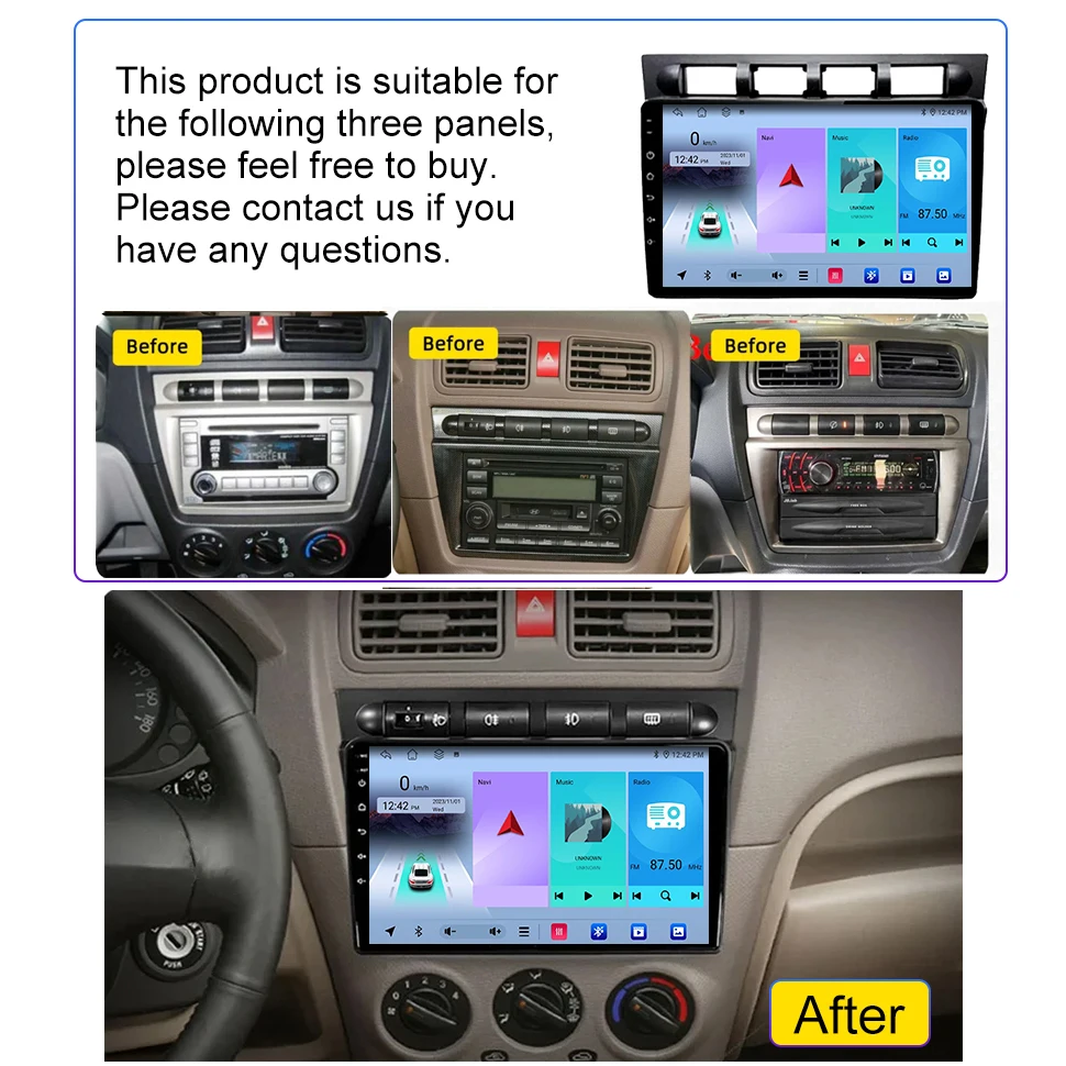 SEPTON Android Auto Car Rdio for Kia Morning Picanto 2004 - 2007 Head Unit 8core 4GNavi DSP BT GPS Autoradio Car Stereo System