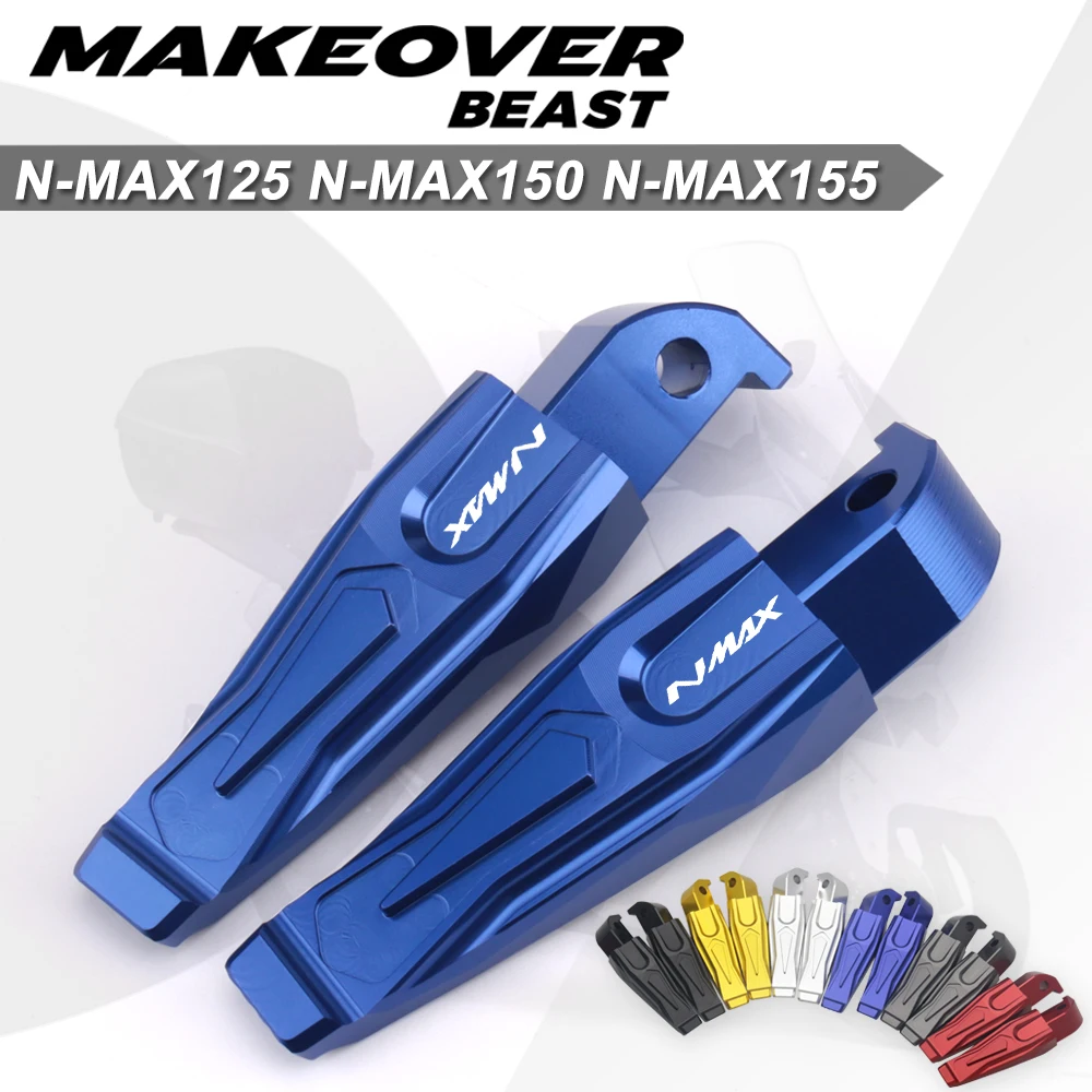 Fit For YAMAHA NMAX 125 NMAX155 N MAX 150 N-MAX155 2015-2022 2021 Aluminum CNC Motorcycle rear passenger footrest Pegs Pedal