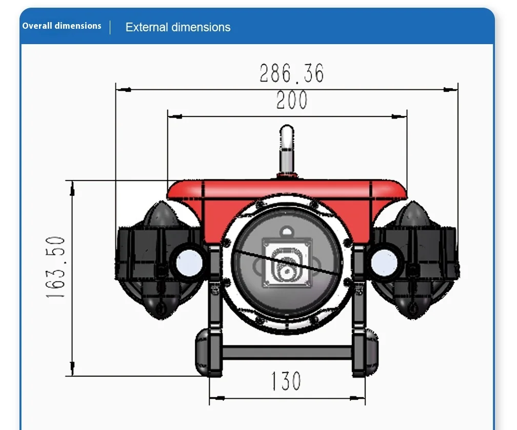 Educational Grade Entry-Level Open Source Underwater Drone Brushless Motor 1080p Camera 50m Depth for Scientific Research