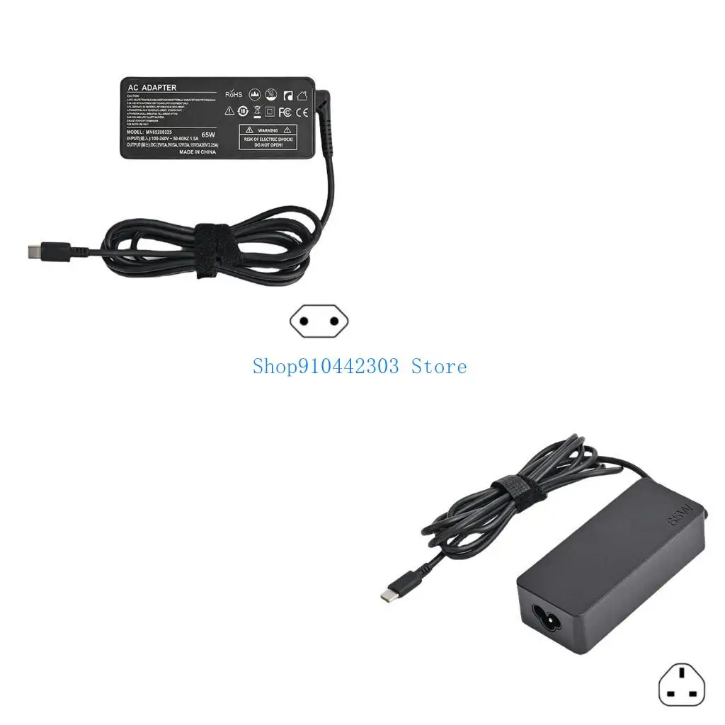 

L4MD Efficient 65W Laptop for Laptops USB C Connectors Power Adapter