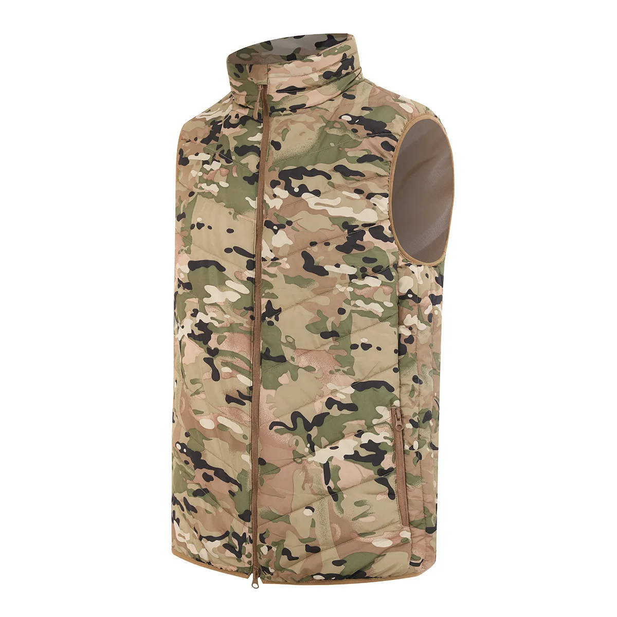 Autumn and Winter Casual Men\'s Sports Tank Top New Tactical Outdoor Camo Warm Vest