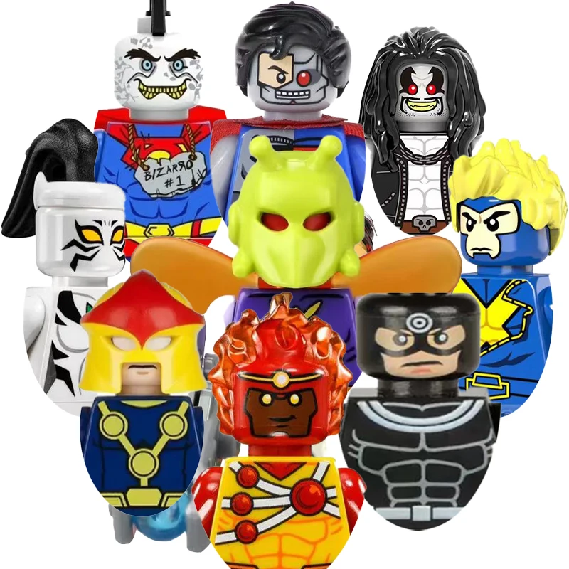 Héroes de Marvel, Vengadores: Robin, Capitán Marvel, Wolverine, Black Widow, Catwoman, Spider-Man, Juguete de Ensamblaje DIY para Niños