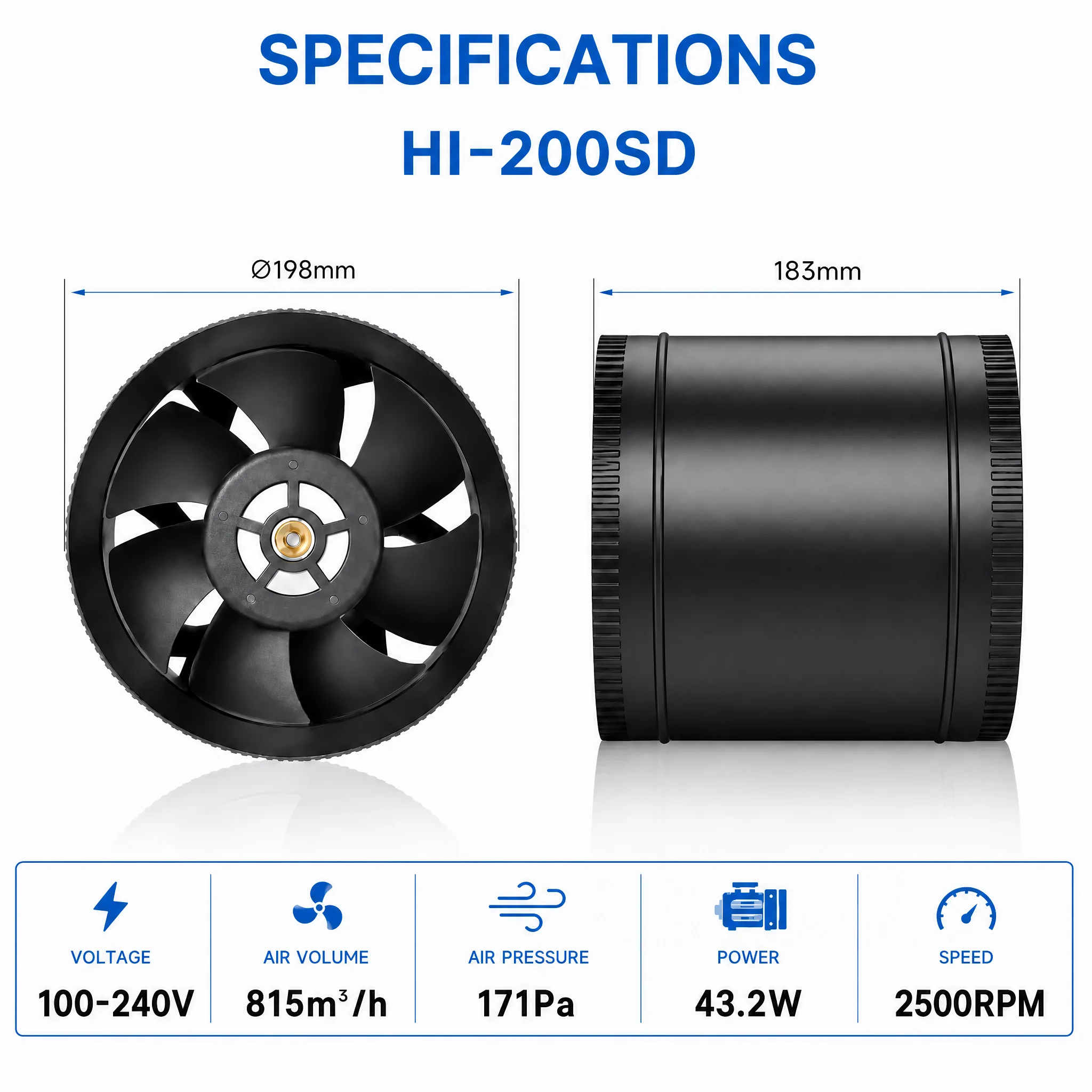 مروحة تهوية داخلية من هون آند - مراجعة Inline Duct Fan 8 Inch وسعره
