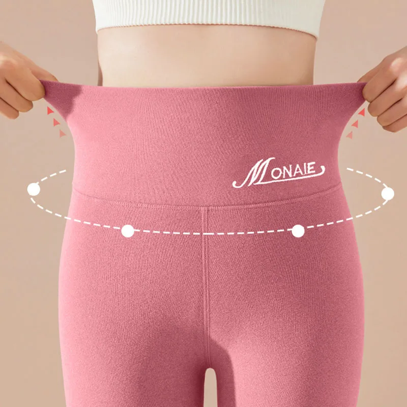 الكشمير طماق النساء الشتاء إلكتروني التطريز عالية الخصر زائد المخملية الدافئة طماق امرأة ضئيلة بسط رشاقته السراويل الحرارية