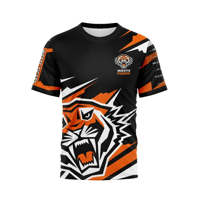 Wests tigers-2024 Rögbi men's Rövid távú sleeved/training/splicing/local/home majd away/legion/high minőségű Egyéni mezt