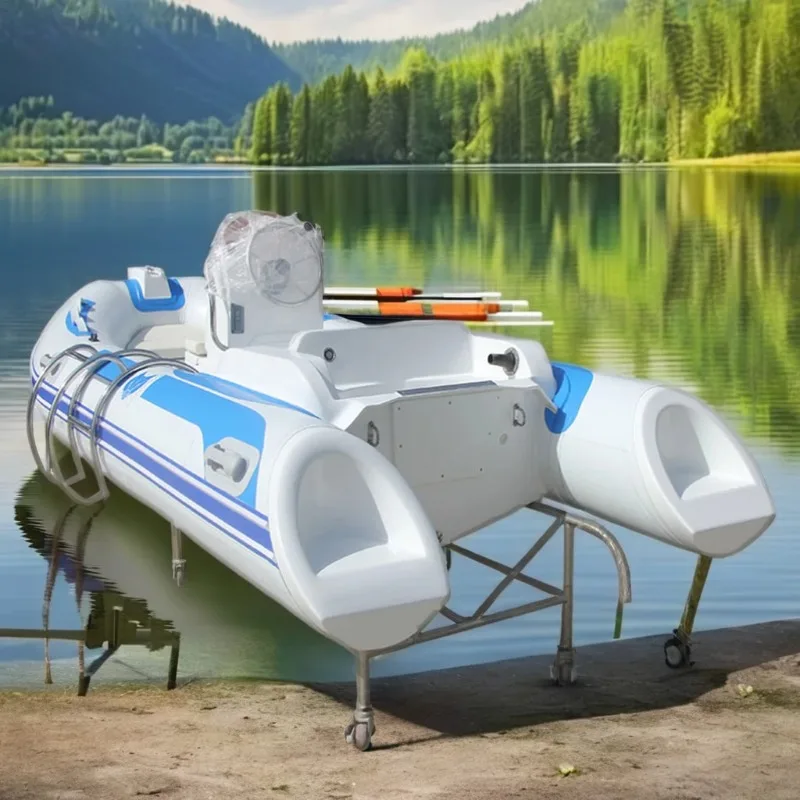 Barco inflable semirrígido para yate turístico de 13 pies y 7 pasajeros
