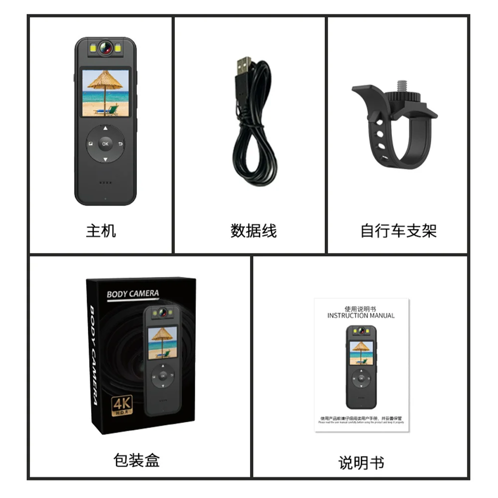 Ultra HD 4K Mini caméra WiFi Portable petit enregistreur vidéo numérique Police BodyCam infrarouge Vision nocturne caméscope Miniature