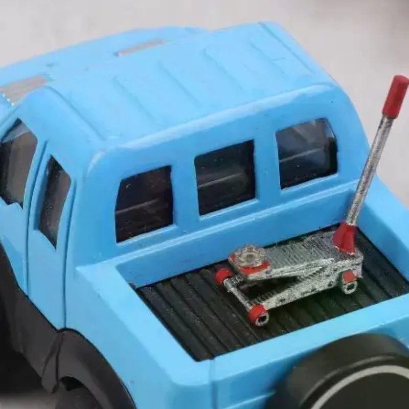 1 Stuks 1/64 Schaal Auto Lifting Jack Model Modificatie Garage Reparatie Accessoires Scène Collocatie Miniatuur Sculptuur Display