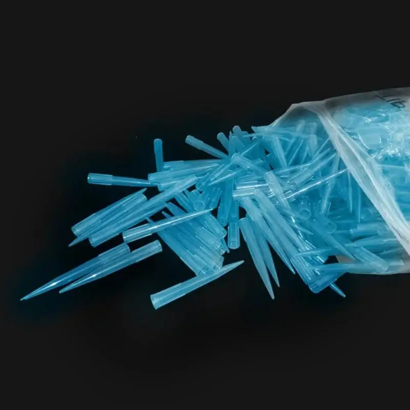500Pcs 1ml Transparent Disposable Micro Pipette Tips Autoclavable Laboratory Medical Supplies