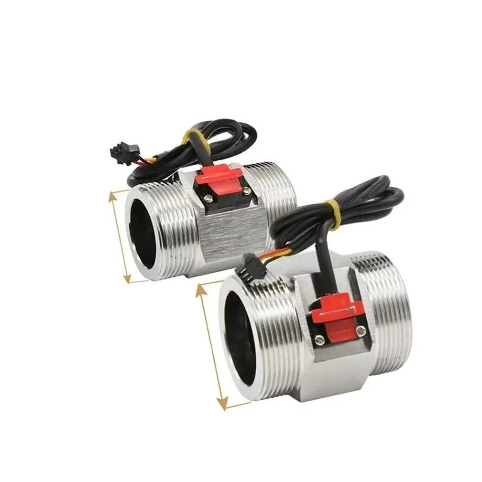 1-25 L/min Flow Transducer Combined Temp Sensor G1 G1/2 Water Monitors