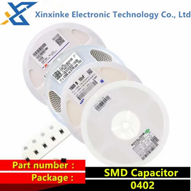 100PCS 50V SMD Ceramic Capacitor 0402 1pF 3.6pF 6.8pF 82PF 100pF 1nF 10nF 1uF 10uF 100nF 220pF 22nF 220nF 47nF 47uF 6.8nF 820NF