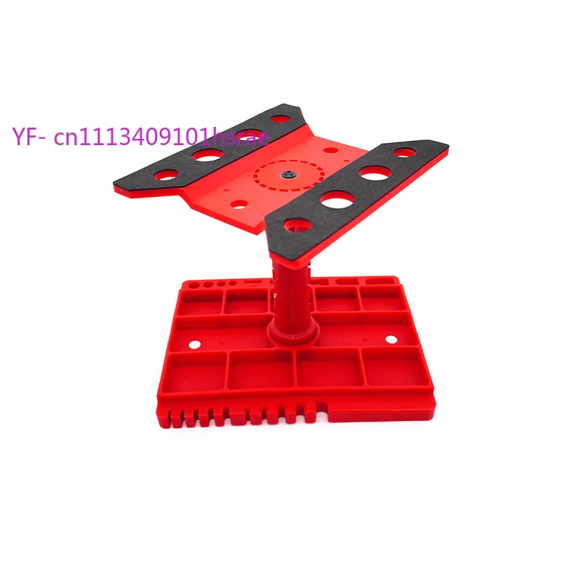 Aluminum RC Repair Workstation 360 Degree Rotate Height Adjustable with Scale Ruler