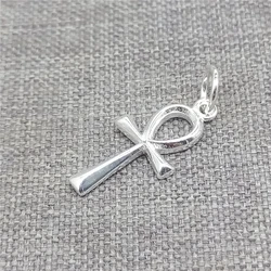 2pcs of 925 Sterling Silver Egypian Egypt Cross Charms for Bracelet Necklace
