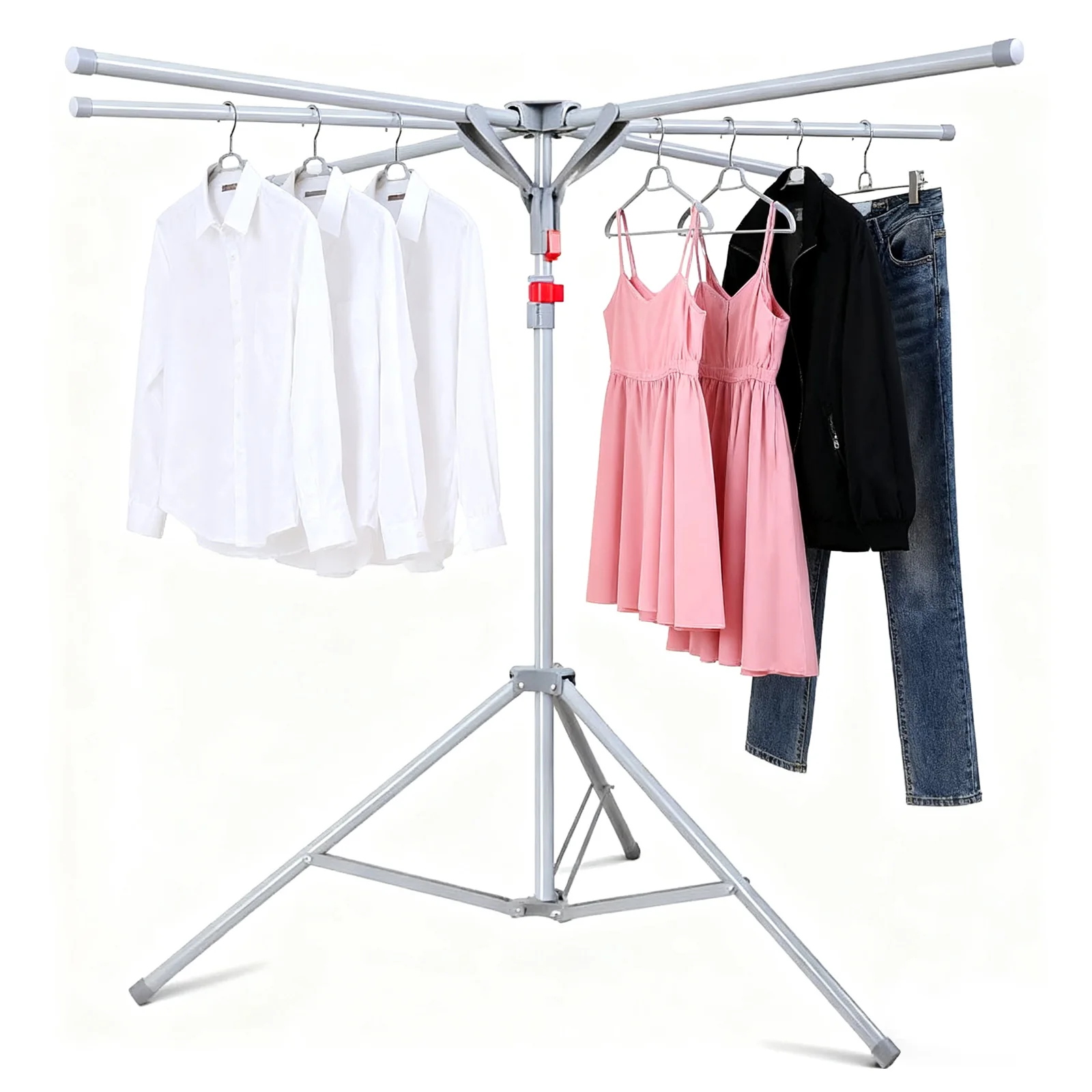 

Стальной штатив, складная сушилка для одежды, компактная складная вешалка для одежды, прочная подставка для сушки одежды для прачечной