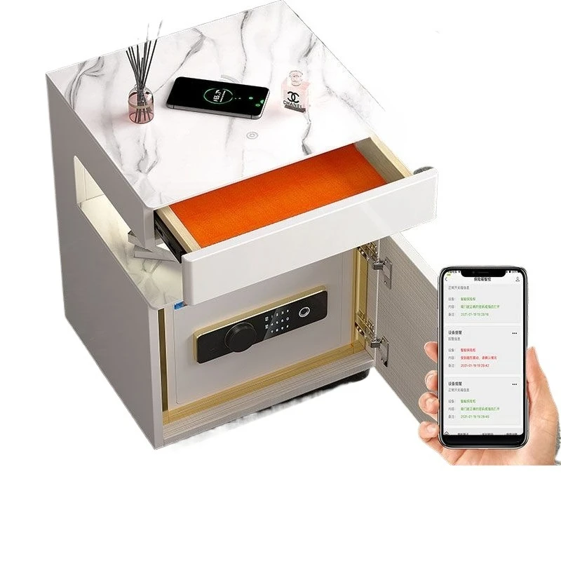 

Умная прикроватная тумбочка для дома, безопасная шиферная беспроводная зарядка, невидимая защита от кражи