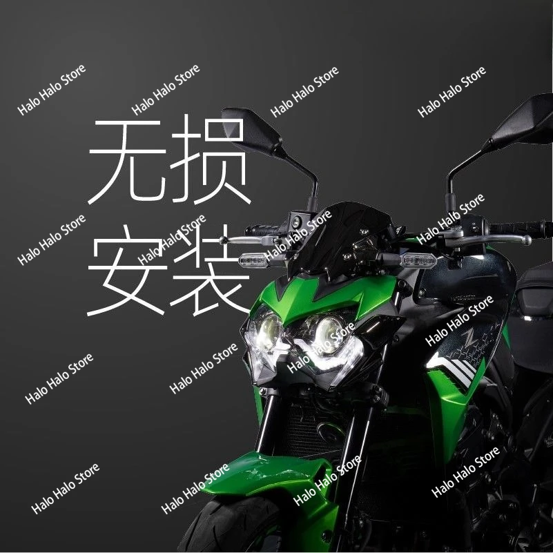 Reflektor LED Projektorowy z Podwójną Soczewką Ulepszenie do Kawasaki Z400 Z650 Z900 2023