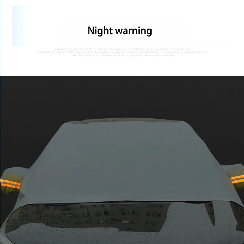 Protector de nieve de invierno de estilo deportivo, parasol para parabrisas de coche, protección a prueba de heladas y parasol para cubierta de parabrisas