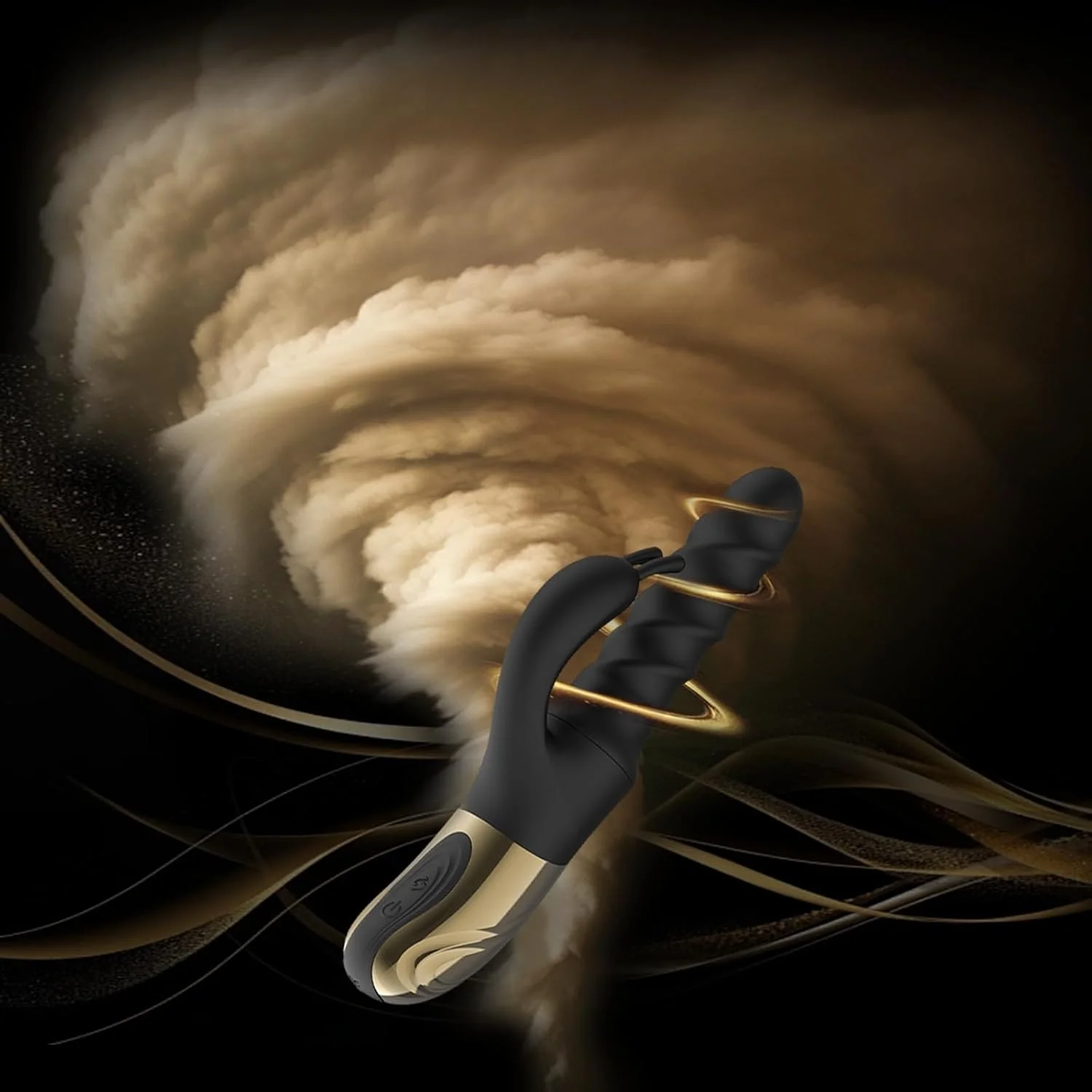 KUSHOR Thrusting G Spot Rabbit Vibrator Clitoral Stimulator 360° Swirl Up Down Thrust 5 Swirling Modes Adults Sex Toys for Women