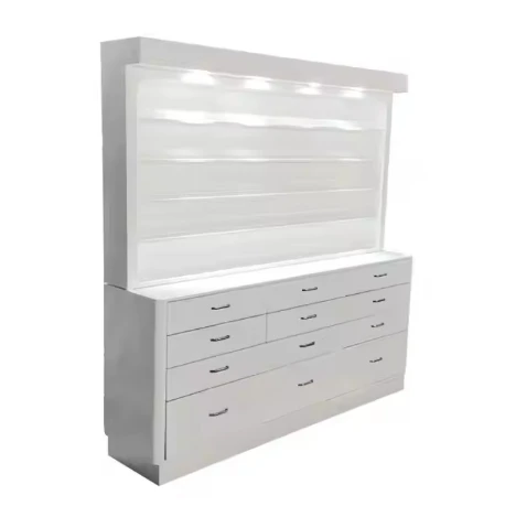 Nail Display Stand Shelf Cabinet Make-Up Show Room Case Rack for Nail Supplies
