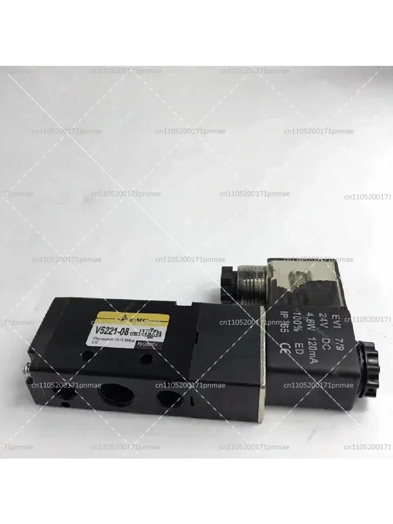 Two-Position Five-Way Directional Valve AC220V DC24V Solenoid Valve 1/8 1/4 NPT Pneumatic