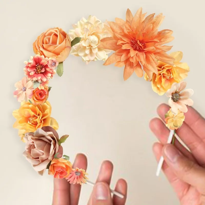 24 Stück künstliche Pfingstrosen-Blumen, Kopf für Hochzeitsdekoration, gefälschte Blumen, Heimdekoration, Geburtstagsfeier, DIY-Girlande, Geschenkzubehör – Detail 6