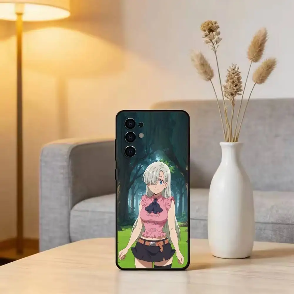 S-Seven Deadly Sins E-Elizabeth Phone Case For Samsung S25,S24,S21,S22,S23,S30,Ultra,S20,Plus,Fe,Soft Silicone Black Cover