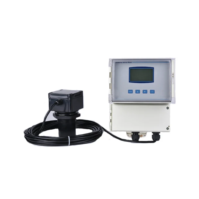 UTG21-PR  Stainless Steel Flange Ultrasonic Water Tank Level Meter With Thermo Sensor Tmeasurement