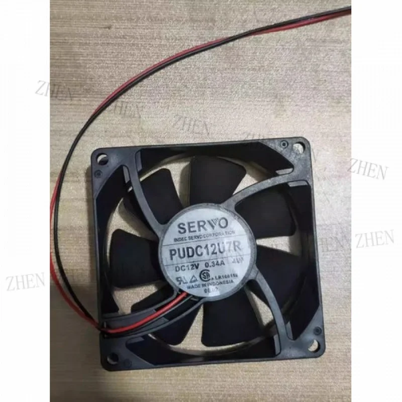 

Y ДЛЯ SERVO PUDC12U7R 8025 DC 12 В 0,34 А 4 Вт 8 см 2-контактный двойной шариковый охлаждающий вентилятор
