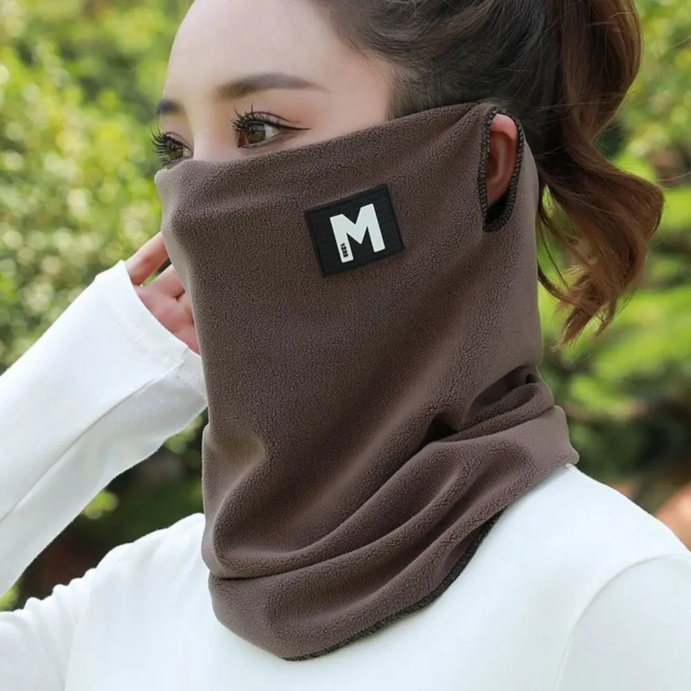Modischer Plüsch-Halswärmer, verdicktes Futter, winddichte Pullover-Kappe, hält warm, Sportschal